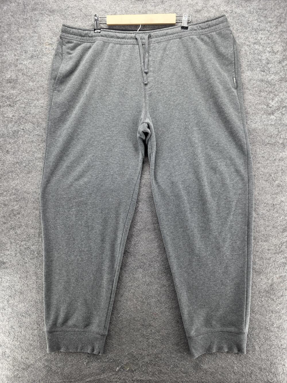 Eddie Bauer Lounge Sweatpants Mens 2XL Gray Joggers Drawstring Cuffed Pockets